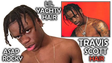 Travis Scott Inspired Hair Tutorial Travis Scott Lil Yachty Asap