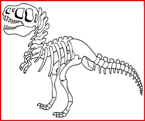 Dieses dinosaurierskelett ausmalbild wurde mit der dinosaurierskelett malvorlage aus der kategorie dinosaurier können sie nichts falsch machen! Dino Skelett Ausmalbild
