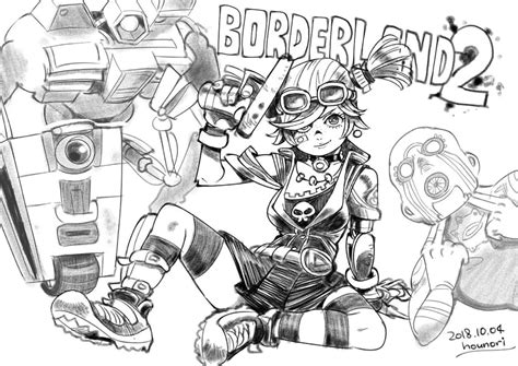 Gaige And Claptrap Borderlands And More Drawn By Hounori Danbooru