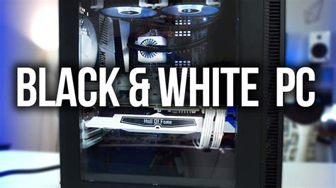 Awesome Black And White Gaming Pc Build Youtube