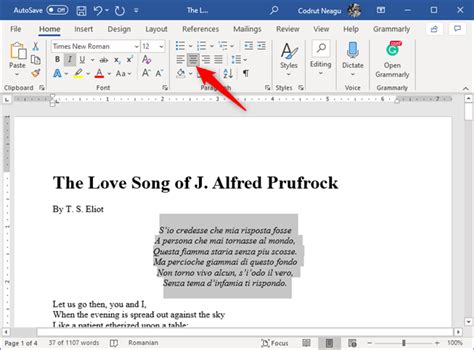 How To Center Text In Word 2007 Document Moplaexcel