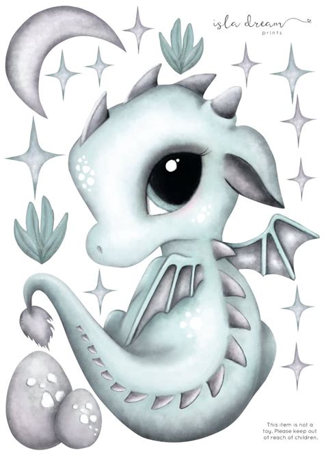 Wall Decals Dex The Dragon In 2020 Cute Dragon Drawing Baby Dragon