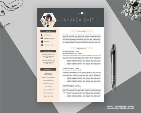 Describe one standout trait about you and then list two more of your strongest skills. Modern CV Template for Microsoft Word, Cover Letter ...