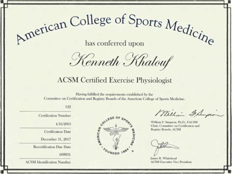 Updated recommendation for adults from the american college of sports medicine and the american heart association. Fitness Certifications