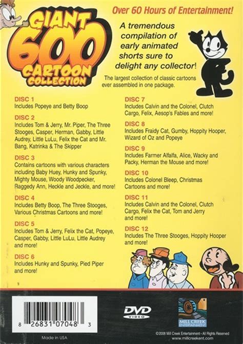 Giant 600 Cartoon Collection Dvd 2008 Dvd Empire
