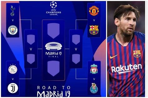 The showpiece event of european football took place at the wanda metropolitano in madrid on saturday evening. 2018/19 UEFA Champions League semi finals fixtures - Plushng
