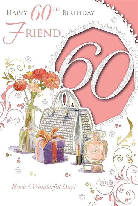 Xpress Yourself Female Friend 60 Happy Birthday Medium Sized Style Birthday Card Uk