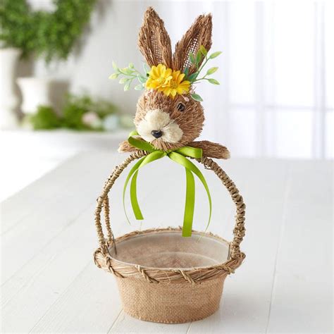Sisal Easter Bunny Basket Spring And Easter Holiday Crafts