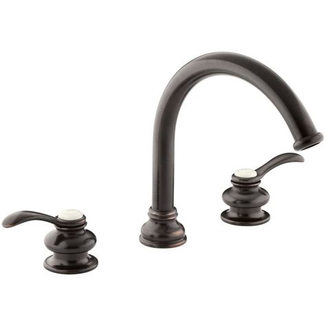 Not sure what roman tub faucet to choose? KOHLER Fairfax Oil-Rubbed Bronze 2-Handle Widespread ...