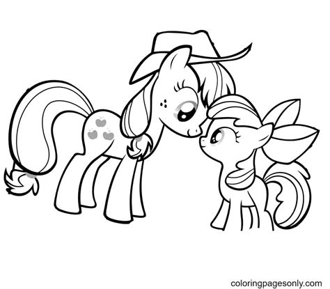 My Little Pony Coloring Pages Applejack