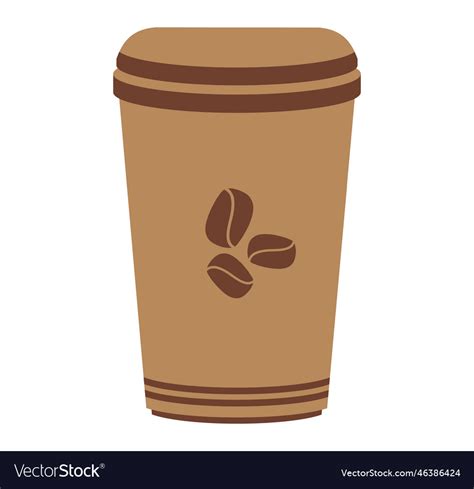Paper Coffee Cups Royalty Free Vector Image Vectorstock