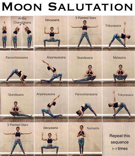 How To Practice Yoga On Instagram Moon Salutations Are A Fun Way To