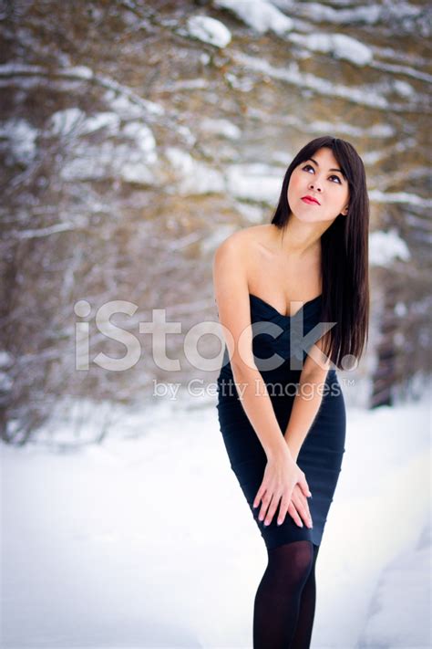 Young Woman Bending Forward Stock Photo Royalty Free Freeimages