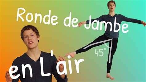 how to do rond de jambe en l air easy ballet class youtube