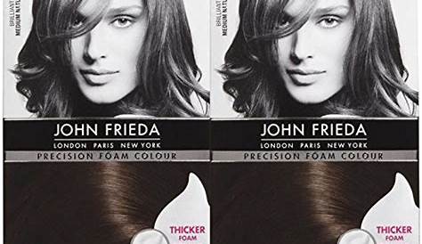 John Frieda Precision Foam Hair Colour, Medium Natural Brown 5N, 2 pk