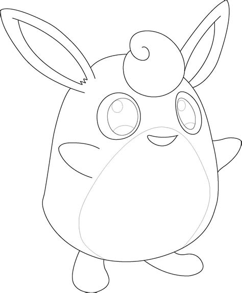 Wigglytuff Pokemon Coloring Page Coloring Pages