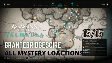 Grantebridgescire All Mystery Locations Ac Valhalla Youtube