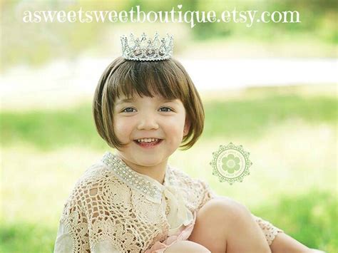 Little Girl Princess Crown Headband Toddler Rhinestone Crown Etsy