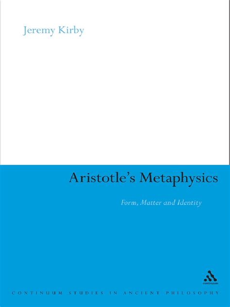 Aristotles Metaphysics Form Matt Pdf Metaphysics Ontology