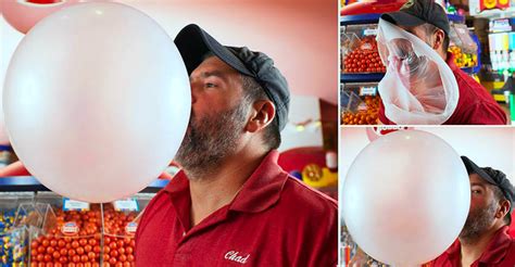 Meet Chad Fell Who Holds Guinness World Record For Largest Bubblegum