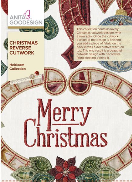 Anita Goodesign Christmas Reverse Cutwork 079673006756