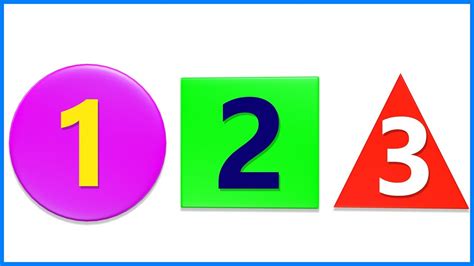 Numbers And Shapes Number Song 1 To 10 Number Names Learn To