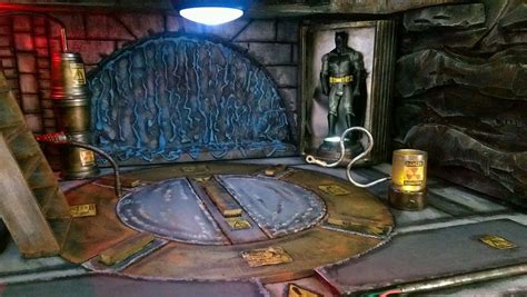 Custom Batcave Diorama With Lights And Two Batman Figures 1833703678