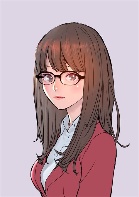 Anime Girl With Eyeglasses S Tenor The Best Porn Website