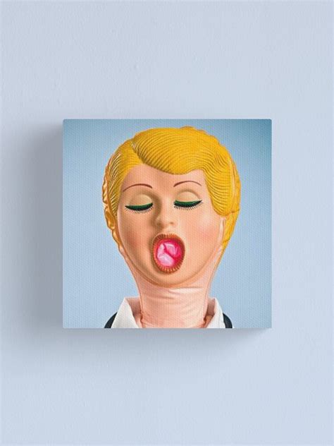 Blow Up Doll Face Canvas Print For Sale By Droomclothingco Redbubble