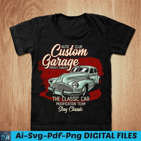 Auto Club Custom Classic Car T Shirt Design Classic Car Shirt Car