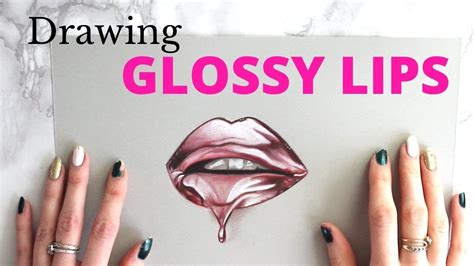 Tutorial Drawing Glossy Lips Youtube