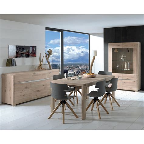 Rebecca mobili meuble de rangement commode 4 tiroirs bois pine bleu blanc marron scandinave relaxdays 10020981 commode nordique scandinave sideboard buffet meuble appoint 2 tiroirs pieds bois coins arrondis hxlxp: Table moderne en chêne ciré blanchi, le style urbain.