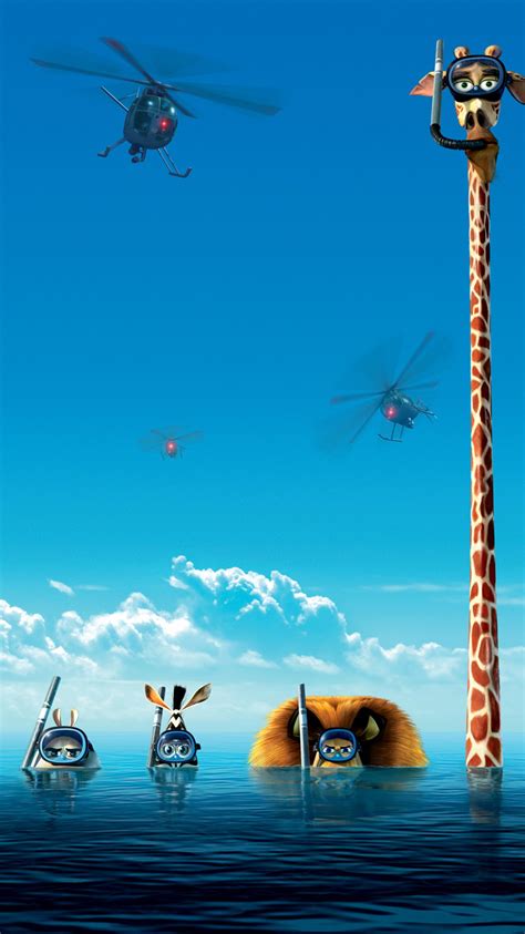 2012 / сша madagascar 3 мадагаскар 3. Madagascar 3: Europe's Most Wanted (2012) Phone Wallpaper | Moviemania