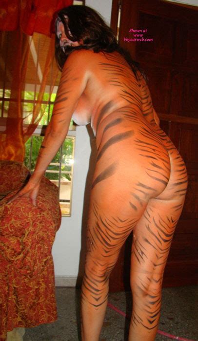 Tiger Woman 1 Body Paint September 2011 Voyeur Web