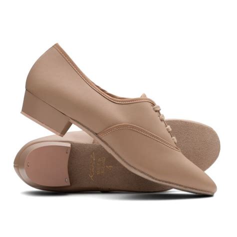 Tan Nude Pu Low Heel Suede Sole Lace Up Practice Stage Ballroom Shoes