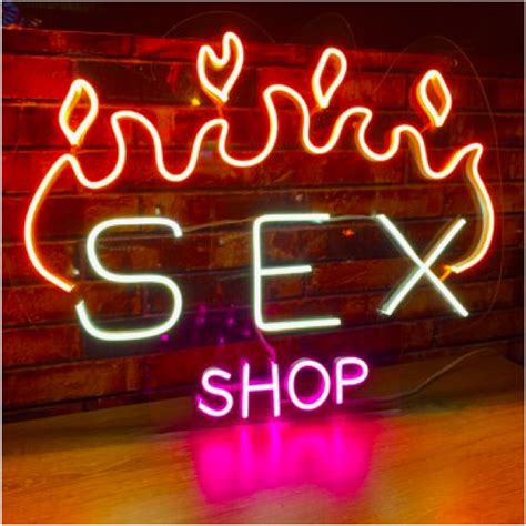 Sex Shop Aviso En Neón Vands Digital Avisos En Acrílico