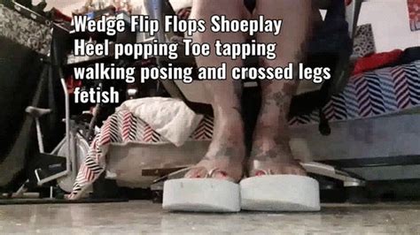 Latina Milf Giantess Lolas Highheel Wedge Shoeplay Heel Popping Toe Tapping Walking Posing W