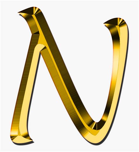 Maybe you would like to learn more about one of these? Transparent Anarchy Clipart - Gold Letter N Png , Free ...