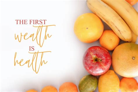 The First Wealth Is Health Quote Template Postermywall