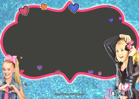 Jojo Siwa Birthday Invitation Templates Free Printable - Templates