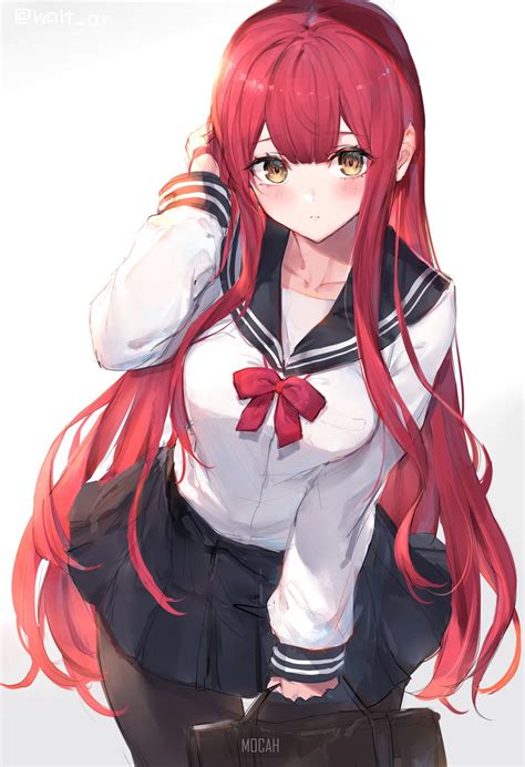 Top 100 Image Red Hair Anime Girl Vn