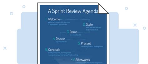 An Agenda for the Sprint Review | Sprinting, Reviews, Agenda