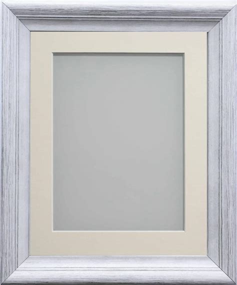 Huntley Granite White 30x20 Frame With Ivory Mount Cut For Image Size