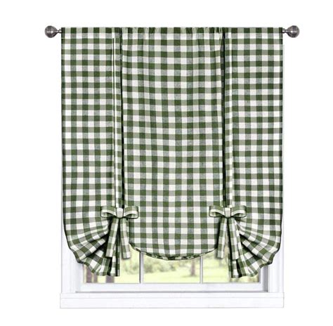 Country Plaid Green Curtains Curtains And Drapes