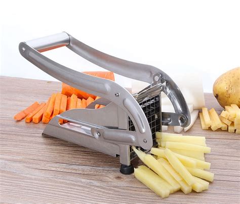 Stainless Steel French Fry Cutter Device Potato Vegetable Slicer