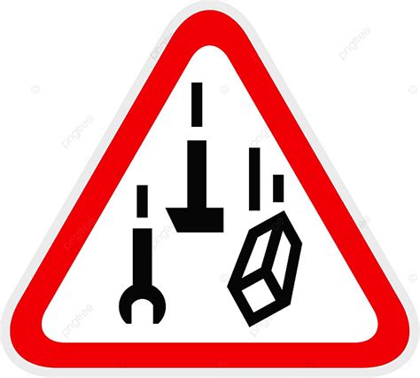 Hazard Symbols Clipart Transparent Background Triangular Red Warning