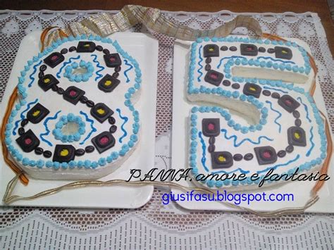 Per il pan di spagna: PANNA amore e fantasia: Torta di compleanno a forma di numero