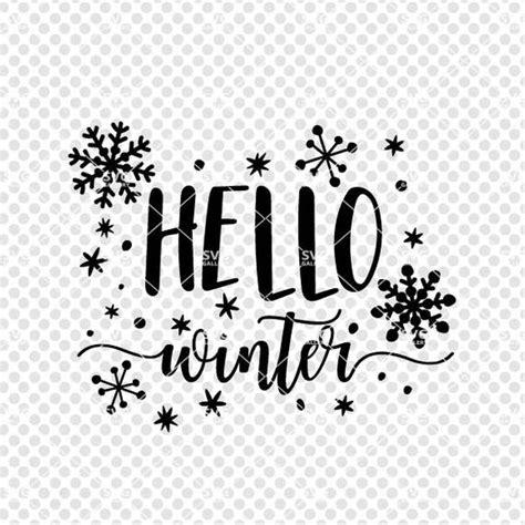 Download Christmas SVG hello winter SVG svg cut file winter svg | Etsy