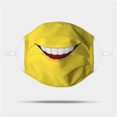 Funny Face Mask Smiley Emoji Smile Mask Mask Teepublic Uk