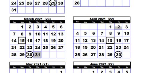 College Payroll Payroll Calendar